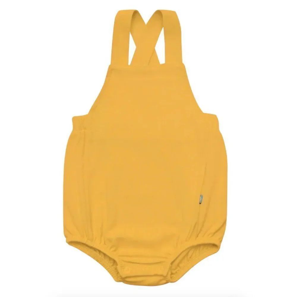 NWT! Kyte Baby Bamboo Jersey Bubble Overall in Marigold